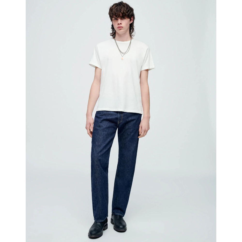 RE/DONE Sz 34 Men's 50s Straight Rinse Wash $285 msrp Dark Blue Jeans G13-7